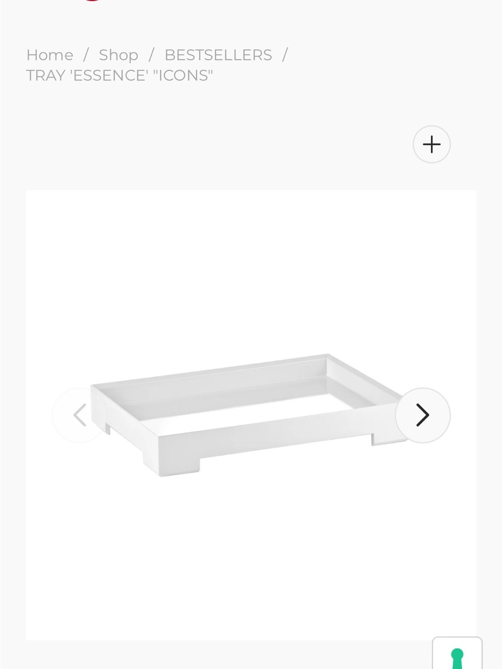 GUZZINI TRAY 'ESSENCE' "ICONS"